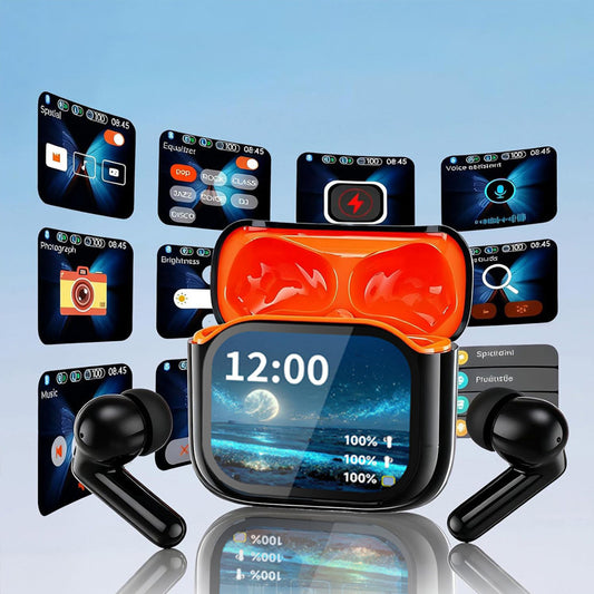 Haut-parleurs Bluetooth BY16 avec écran LED | ANC + ENC | Traduction AI