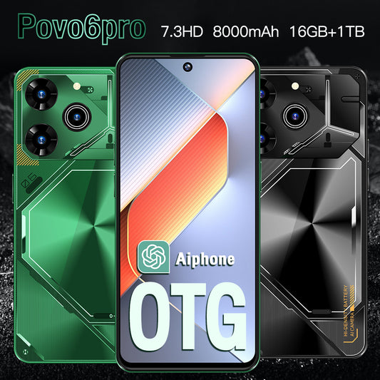 Povo 6 Pro – Smartphone Android | 16 Go de RAM + 1 To de ROM