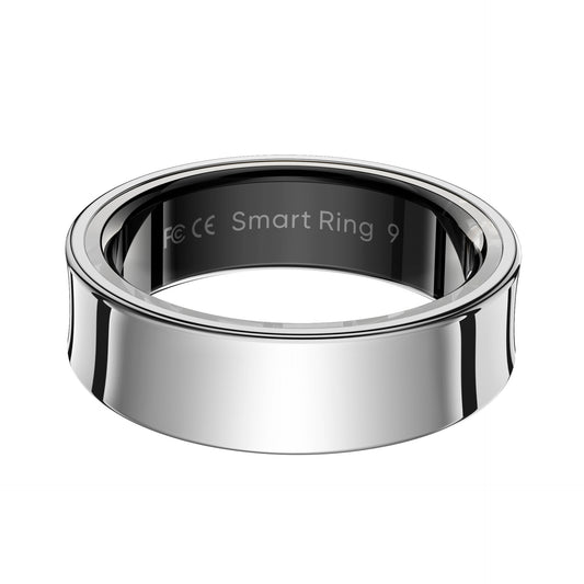 Bague connectée Bluetooth R09 | Suivi de la fréquence cardiaque, de la SpO₂ et du stress | Tracker d'activité IA