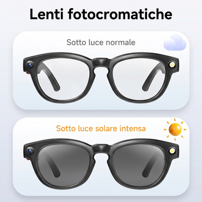AI Smart Glasses with 8MP Camera | HD Video, Image Stabilization & Real-Time Translation