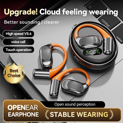 M113 AI Translation Open-Ear Bluetooth Earbuds | Rotatable Ear-Hook OWS Wireless