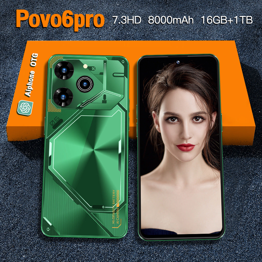 Povo 6 Pro – Smartphone Android | 16GB RAM + 1TB ROM
