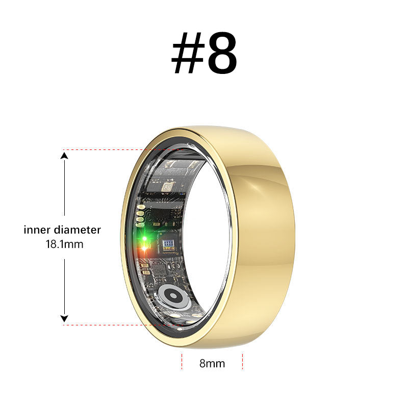 Smart Ring | Heart Rate, SpO₂ & Sleep Health Monitoring | Multi-Function Wearable