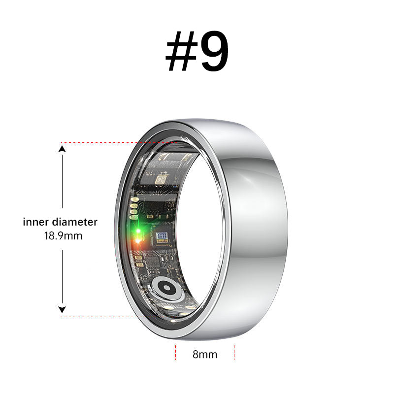 Smart Ring | Heart Rate, SpO₂ & Sleep Health Monitoring | Multi-Function Wearable